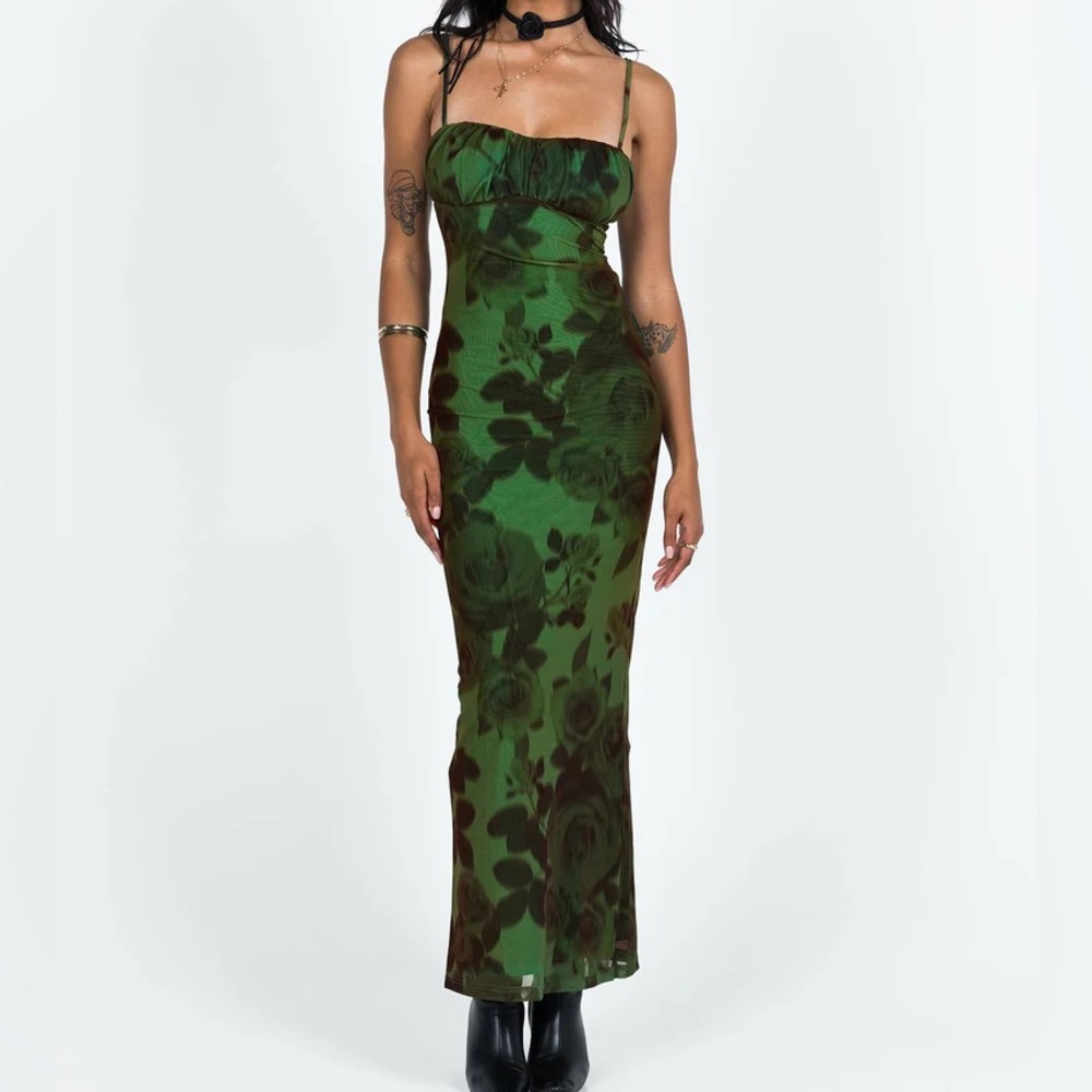 Jagger & Stone Thorne maxi dress green size medium